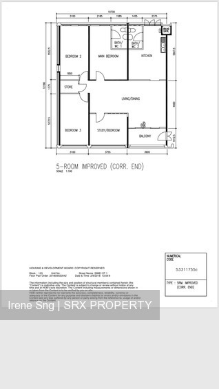 Blk 123 Simei Street 1 (Tampines), HDB 5 Rooms #180445022